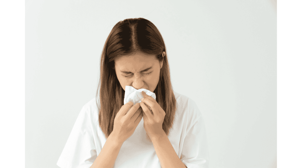 Woman Uses Tissue