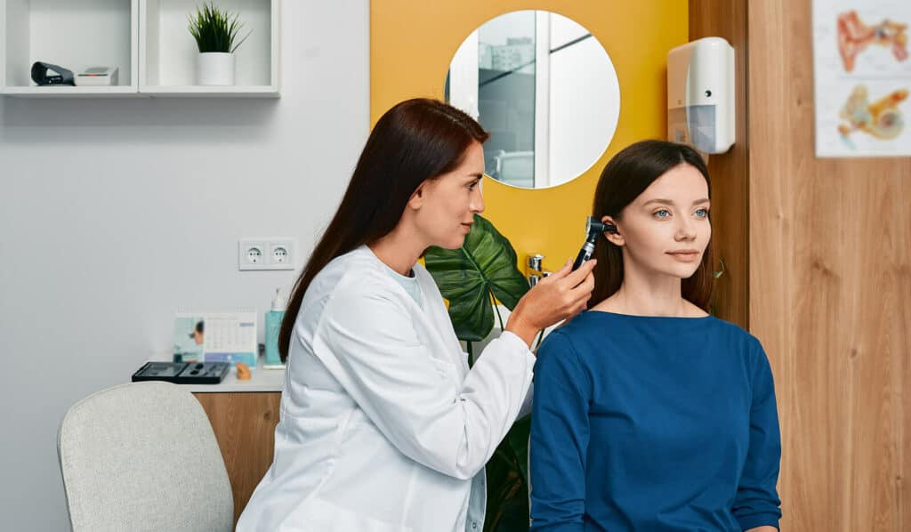 Audiology Doctor with Patient